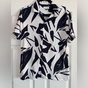 Porter & Ash Kinetic Stretch Men’s Small Patterned Button Down Shirt